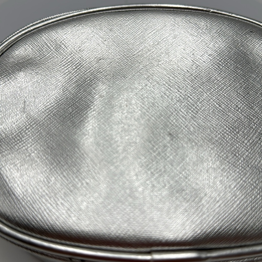 Vince Camuto Silver Cosmetic Bag 5”x 6” - Picture 12 of 13